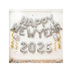 Happy New Year 2026 18 Ft Balloon Banner